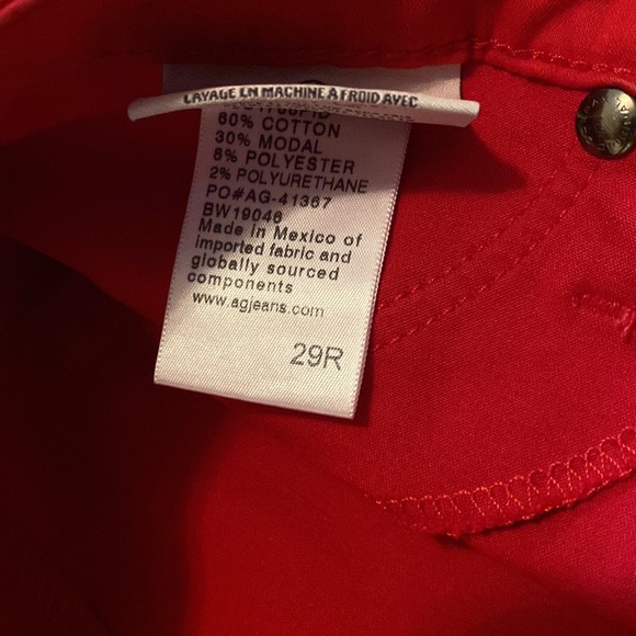 Adriano Goldschmied Red Stretch Pant - Picture 4 of 4